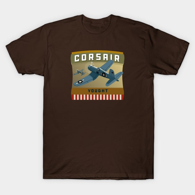 Corsair Vought T-Shirt by Midcenturydave